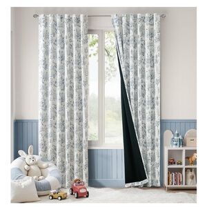 Blackout Curtains, Nursery Curtains, Forest Animals, Cottage Core Shabby Chic